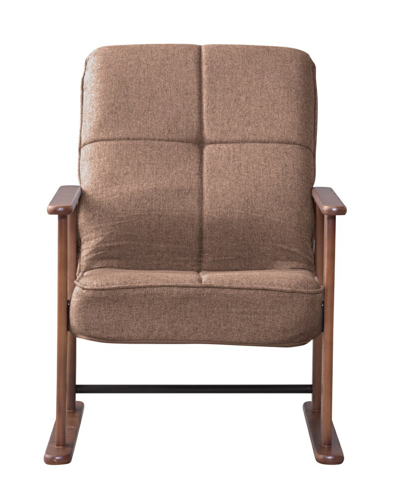 【クーポン配布中】高座椅子S W56×D56.5～74.5×H67.5～85×SH29/32/35/38 ブラウン 高座椅子 座椅子 7段階リクライニング 4段階高さ調節 シンプル 折りたたみ ゆったり ブラウン グレー 3