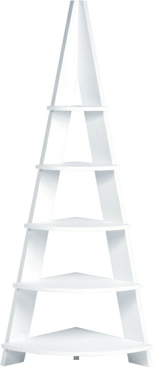 【ポイント20倍】コーナーラック W57×D40×H137 ホワイト