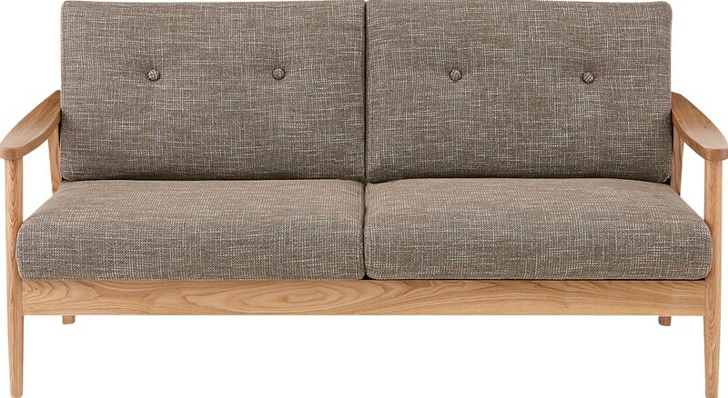 【クーポン配布中&ブラックフライデー対象】バッスム 3人掛 W167×D71×H85×SH41 ブラウン