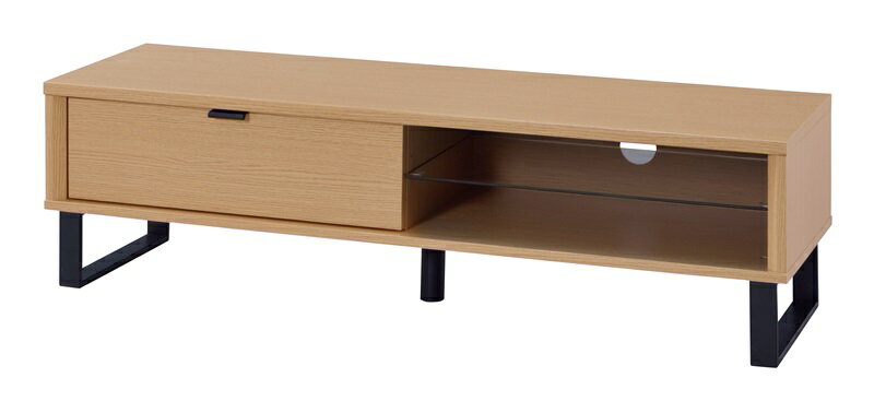 【ポイント20倍】シーム ローボード W120×D35×H34 ナチュラル ローボード テレビ台 TV台 テレビボード テレビ置き AVボード 収納付き リビング収納 引き出し ガラス棚 幅120cm コンセント穴付き 北欧 ナチュラル シンプル 清潔感