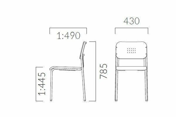 【マラソンでポイント最大46倍】ダイニングチェア プライウッド 業務用家具 送料無料 完成品 店舗 施設 コントラクト 3