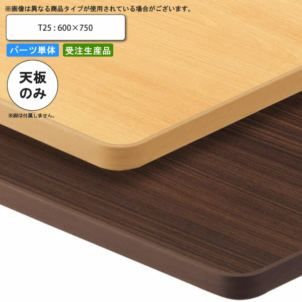 【マラソンでポイント最大46倍】テーブル天板のみ T25 500×750 業務用家具 送料無料 店舗 施設 コントラクト