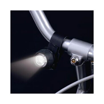 YAZAWA　自転車用LEDライト ミニタイプ 日亜製白色LED×3灯　LB101BK