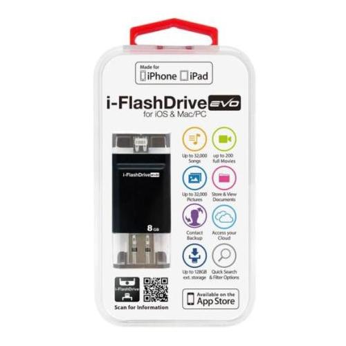 【クーポン配布中 マラソン対象】Photofast i-FlashDrive EVO for iOS Mac/PC Apple社認定 LightningUSBメモリー 8GB IFDEVO8GB