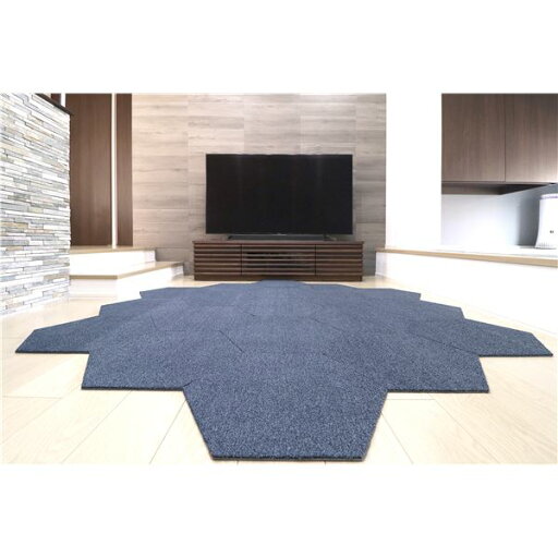 【ポイント20倍】ラグタスタイルラグ タイルラグ ヘキサゴン NV ネイビー 【約50×43cm/10枚セット】【代引不可】 【ポイント20倍】ラグタスタイルラグ タイルラグ ヘキサゴン NV ネイビー 【約50×43cm/10枚セット】【代引不可】