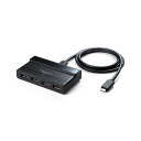 サンワダイレクト USBType-Cハブ(4ポート・USB3.1 Gen2・セルフパワー) ブラック 400-HUB061 1個(2)