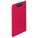 【スーパーSALEでP最大47倍】(業務用5セット)LIHITLAB クリップファイル/バインダー 【A4 ヨコ型】 F-2650-12 桃(3)