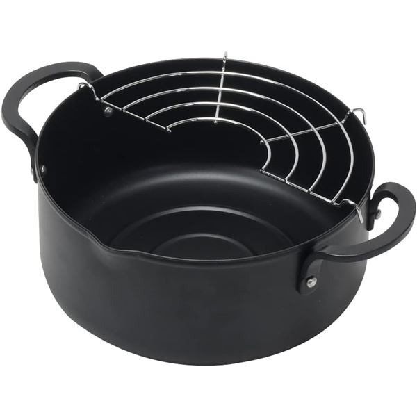 【クーポン配布中】【2個セット】 パール金属 チーノ 天ぷら鍋 鉄 内径18cm HB-6579