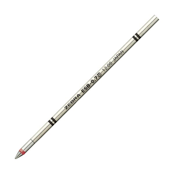 【ポイント20倍】（まとめ） ゼブラエマルジョンボールペン替芯 ESB-0.7芯 赤 RESB7-R 1セット（10本） 【×3セット】