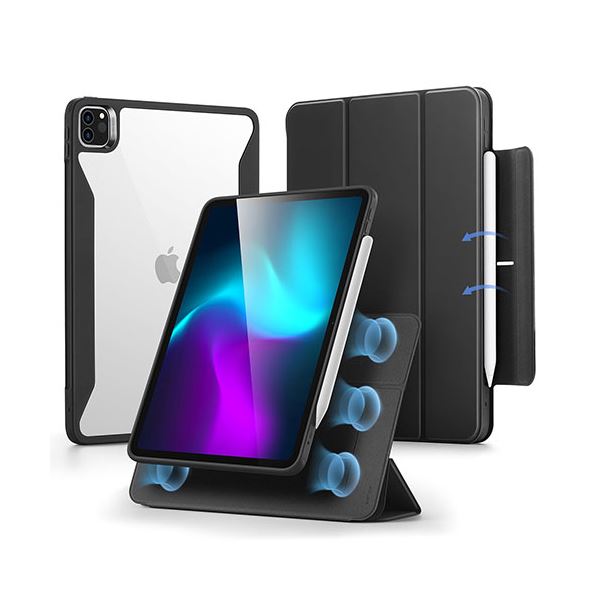 【ポイント20倍】ESR REBOUND 360 ハイブリッド 2WAYカバー for 11インチiPad Pro （M4） ブラック ES26768