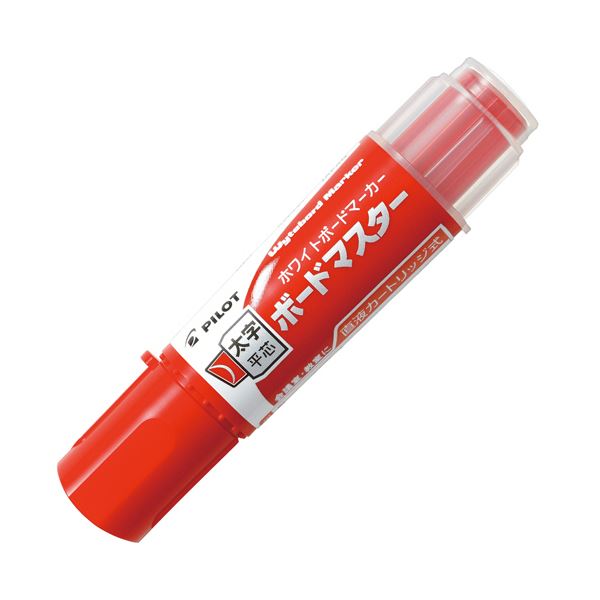 【ポイント20倍】(まとめ）パイロット ボードマーカーボードマスター 太字平芯 レッド WMBM-18BMC-R 1セット（10本）【×3セット】