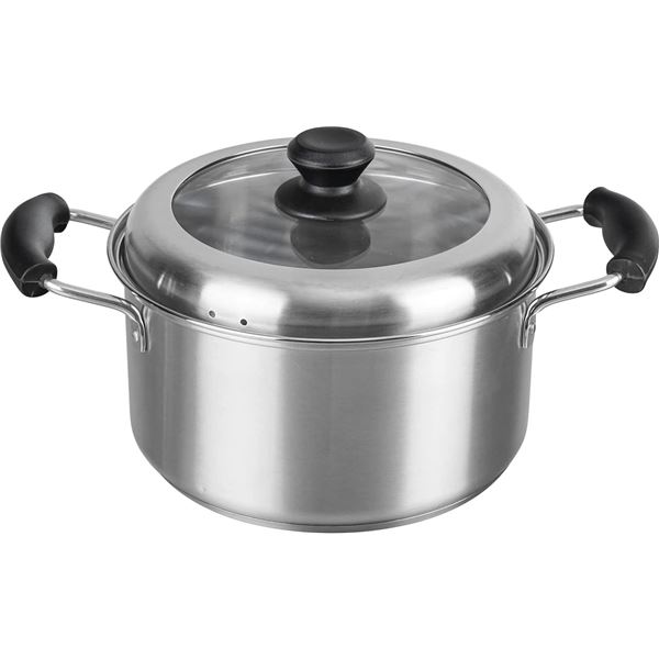 【クーポン配布中】【2個セット】 和平フレイズ ローザー IH対応両手鍋 ガラス窓付蓋 22cm RB-2317