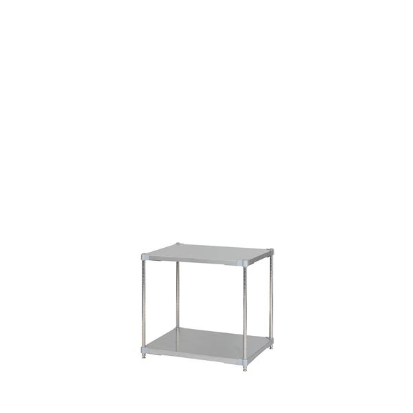 【クーポン配布中】ステンレスシェルフ60×76cm 2段・H70cm 組立式