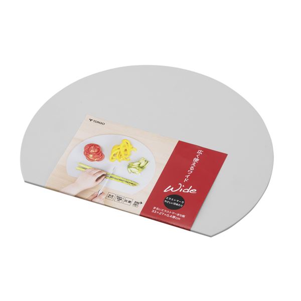 【ポイント20倍】新輝合成 TONBO まるいエラストマーまな板 ワイド グレー