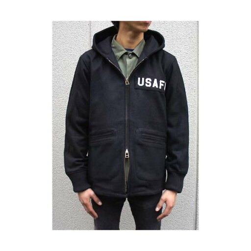 【ポイント20倍】アメリカ空軍 士官学校(USAFA)カデットメルトンウールパーカー コート JP058YN ブラック S 【 レプリカ 】 【ポイント20倍】アメリカ空軍 士官学校(USAFA)カデットメルトンウールパーカー コート JP058YN ブラック S 【 レプリカ 】