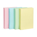 【スーパーSALEでポイント最大47倍】(まとめ)TANOSEE ふせん 75×50mm 4色混色 1パック(10冊)【×5セット】