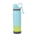 フォルテック キャリングボトル530ml ブルー×グリーン 8.6×7.7×27cm C6129544(3)