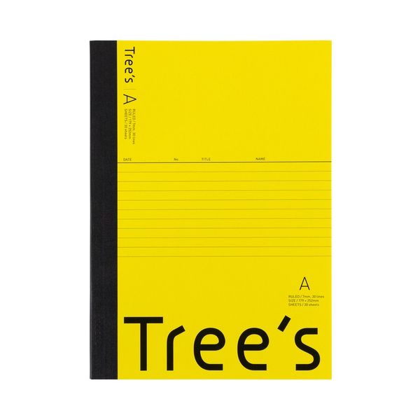 【まとめ】 Trees B5 A罫 30枚 イエロー 【×10セット】