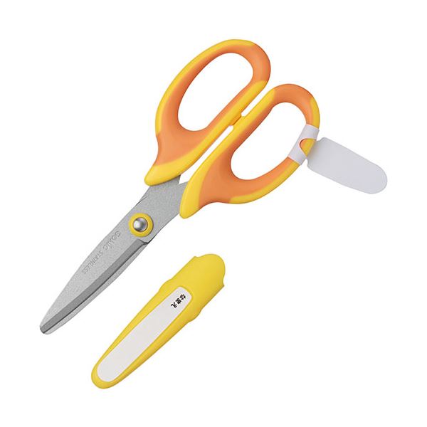 【ポイント20倍】【10個セット】 ソニック SONiC 学童はさみ メガサク 左手用 黄 SK-367-YX10