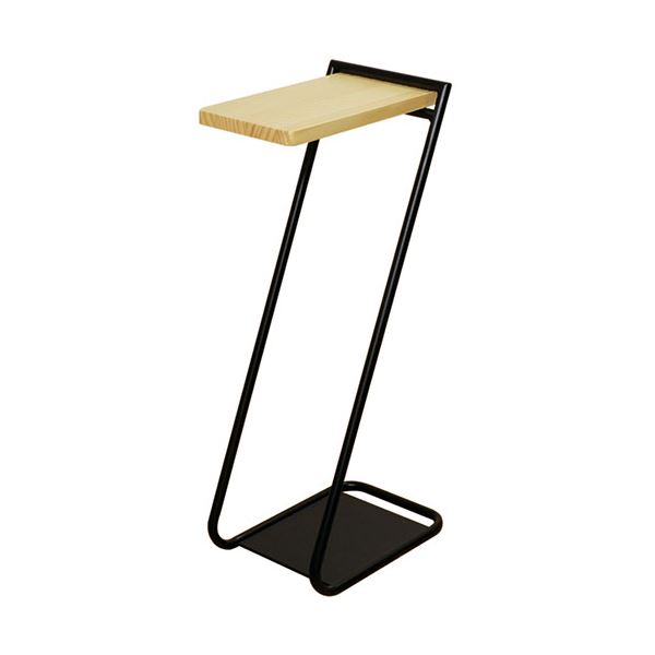 【クーポン配布中】日東 アイアンレッグサイドテーブルHigh ナチュラル ILST-H-NA 組立品
