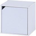 キューブボックス 扉付 ホワイト(WH) 組立品【代引不可】