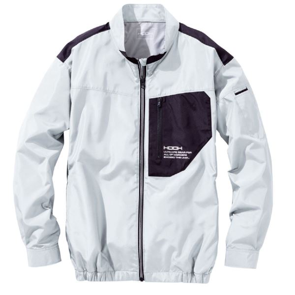 【楽天イーグルス感謝祭でP最大40.5倍】村上被服 HOOH 長袖ジャケット V6602 シルバーグレー サイズ：M 服単品 〔バッテリー・ファン・ケーブル別売〕