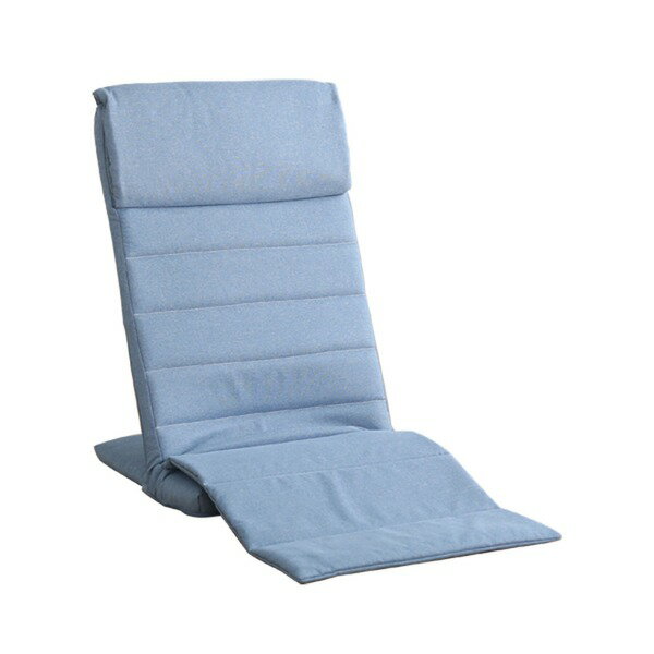 座椅子 約幅47cm ハイタイプ ブルー スチールパイプ 折りたたみ スリム 完成品 リビング ダイニング インテリア家具【代引不可】