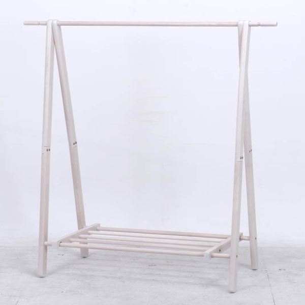 【ポイント20倍】木製ハンガー ジョイント 約幅100cm AP WH ホワイト 組立品【代引不可】