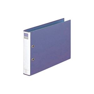 【ポイント20倍】(業務用3セット) LIHITLAB D型リングファイル 【B4/2穴】 ヨコ型 F-754 51mm 青紫
