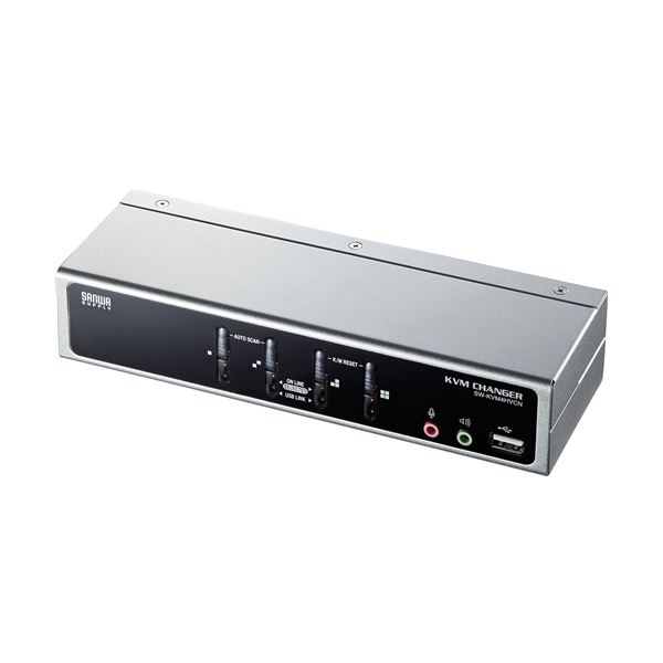 ■商品内容サンワサプライ USB・PS/2コンソール両対応パソコン自動切替器(4:1) SW-KVM4HVCN■商品スペックアスベスト 非含有RoHS指令 対応 ROHS10J-Moss 対象外環境自己主張マーク なしその他環境及び安全規格 -電波法備考 電波に直接接続しない為電気通信事業法備考 公衆回線に直接接続しない為電波法 非対象電気通信事業法 非対象法規関連確認日 20151113電気用品安全法(本体) 非対象電気用品安全法(付属品等) 適合/例外承認電気用品安全法(備考) 直流電源装置■送料・配送についての注意事項●本商品の出荷目安は【1 - 5営業日　※土日・祝除く】となります。●お取り寄せ商品のため、稀にご注文入れ違い等により欠品・遅延となる場合がございます。●本商品は仕入元より配送となるため、沖縄・離島への配送はできません。[ SW-KVM4HVCN ]