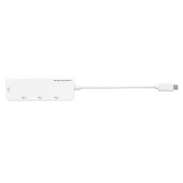 【ポイント20倍】Digio2 USB3.2Gen1 Type-C 4ポート変換ハブ UH-C3404W ホワイト