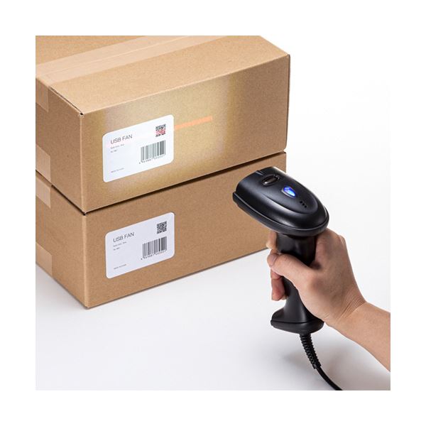 【ポイント20倍】サンワサプライ 2次元バーコードリーダーハンディタイプ Type-C ブラック BCR-TC2D1BK 1台