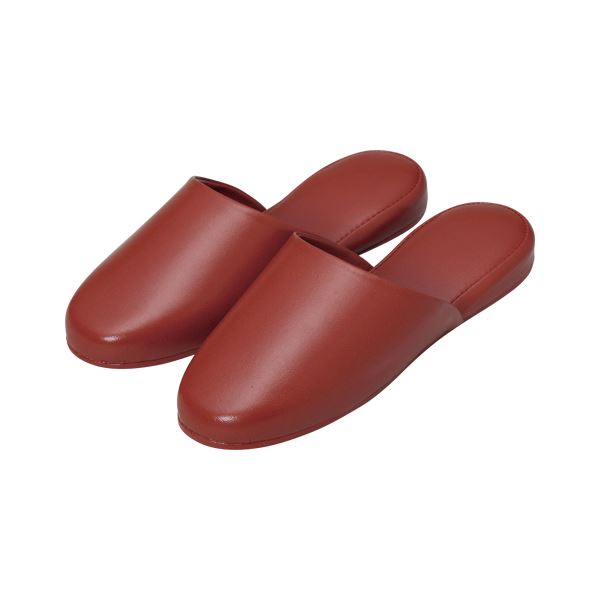 【ブラックフライデーでP最大47倍】オーミケンシ 高周波レザースリッパ 10足組 5705-10 ブラウン 10足