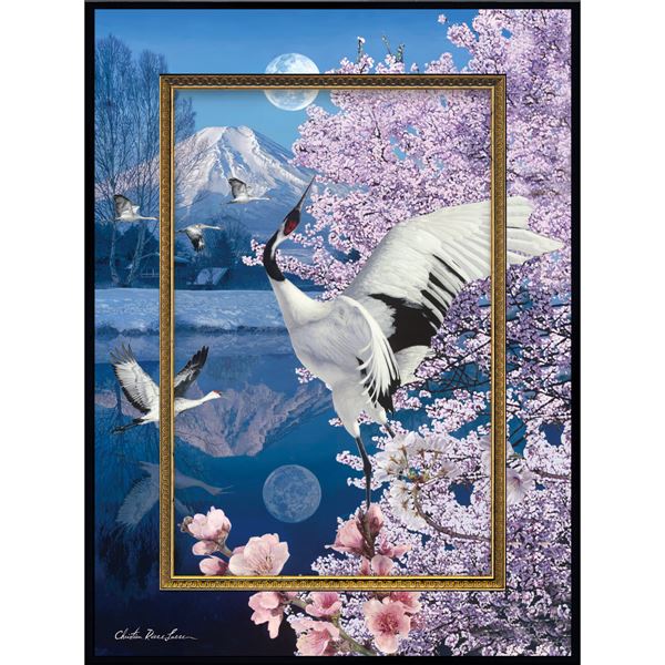 【ポイント20倍】ユーパワー クリスチャン・リース・ラッセン ビッグアート Mサイズ 「マウント フジ」