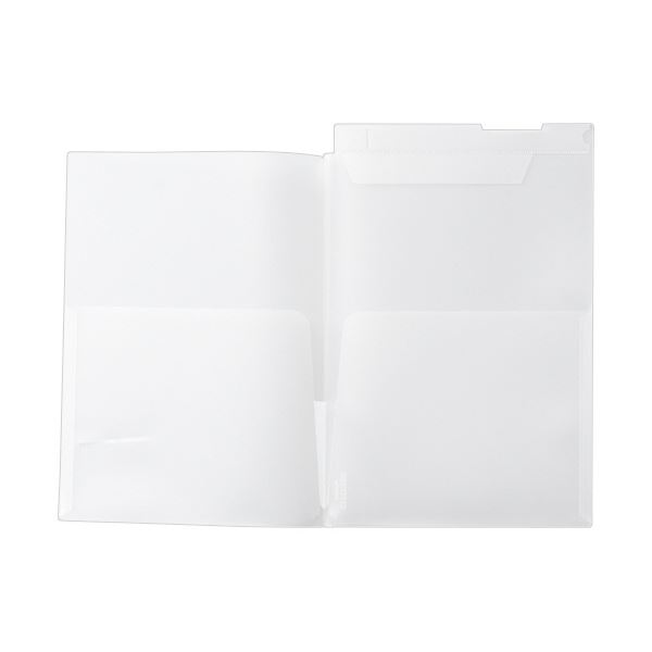 【クーポン配布中】リヒトラブカルテフォルダー（フラップ付）ダブル（横型） A4ヨコ HK2004 1箱（100..