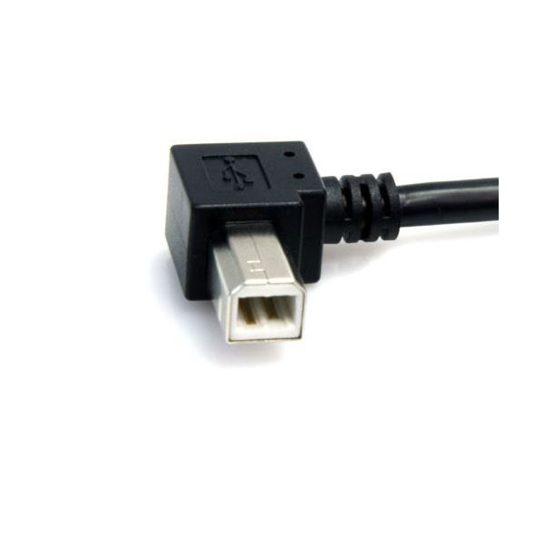 （まとめ） StarTech.com USB2.0ケーブル 90cm Type A（L型）オス-B（L型）オス ブラック USB2HAB2RA31本 【×5セット】