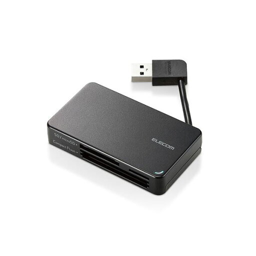 【マラソンでポイント最大47倍】【3個セット】 エレコム USB3.0対応メモリカードリーダー/ケーブル収納型タイプ ブラック MR3-K303BKX3 【マラソンでポイント最大47倍】【3個セット】 エレコム USB3.0対応メモリカードリーダー/ケーブル収納型タイプ ブラック MR3-K303BKX3