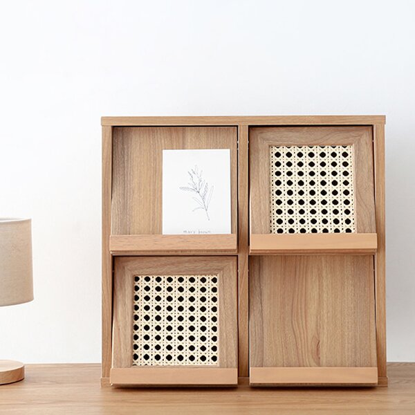 BENTANラタン調 ナチュラル4枚扉 組立品