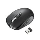 サンワサプライ静音ワイヤレスブルーLEDマウス(充電式・5ボタン) ブラック MA-WBS520BK 1個(2)