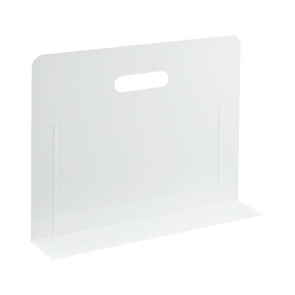【クーポン配布中&ブラックフライデー対象】リヒトラブブックエンド・スーパーワイドタイプ マグネット付 白 A-7353-0 1個