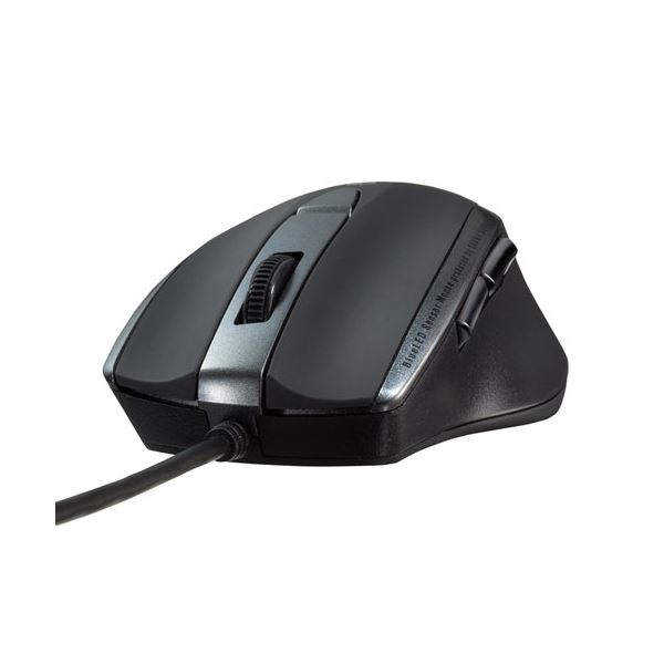 【クーポン配布中】【5個セット】 サンワサプライ 静音有線ブルーLEDマウス(5ボタン) ブラック MA-BL168BKX5