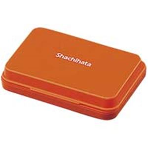 【クーポン配布中&ブラックフライデー対象】（まとめ）シヤチハタ スタンプ台 HGN-1-OR 小形 朱【×10セット】