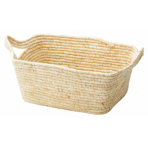 【ポイント20倍】【2個セット】 ちどり産業 メイズバスケット角 ベージュ NA49-52