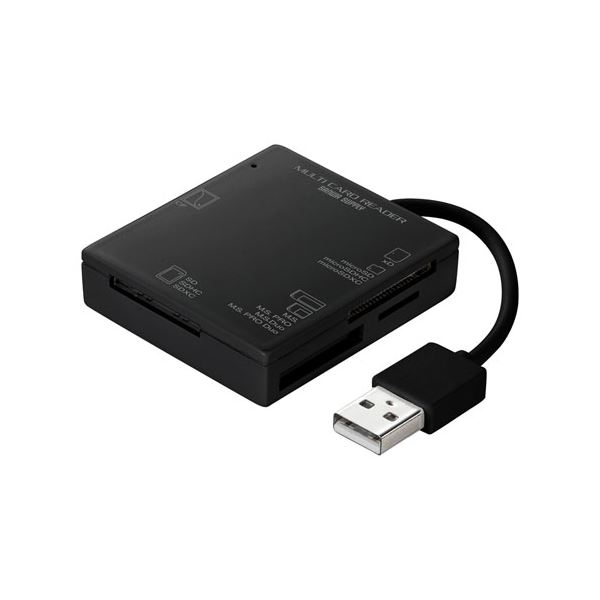 【ポイント20倍】【5個セット】 サンワサプライ USB2.0 カードリーダー 4スロット ブラック ADR-ML15BKNX5