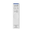 【クーポン配布中】(まとめ) 三菱鉛筆 シャープ替芯ユニ HB 0.3mm芯(25本入) 【×10セット】(3)