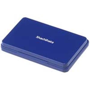 【クーポン配布中&ブラックフライデー対象】（まとめ）シヤチハタ スタンプ台 HGN-3-B 大形 藍【×5セット】