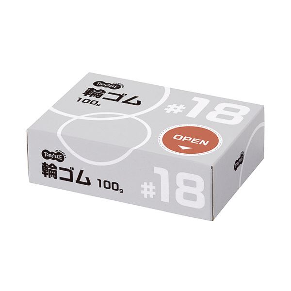 【クーポン配布中】(まとめ）TANOSEE 輪ゴム #18 100g1箱【×20セット】