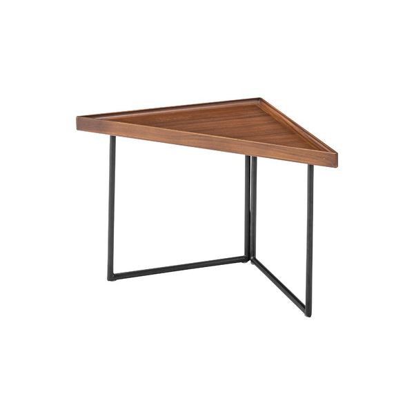 【ポイント20倍】ミニテーブル コーナー S ブラウン 組立品