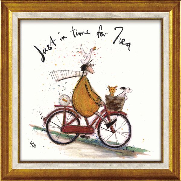 【クーポン配布中】ユーパワー サム・トフト Gel加工 アートフレーム スクエア/Mサイズ 「お茶の時間」