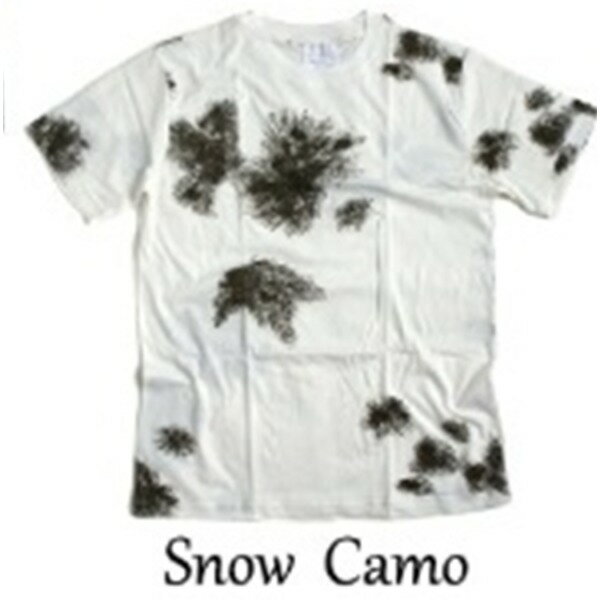 【ブラックフライデーでP最大47倍】カモフラージュ Tシャツ（ 迷彩 Tシャツ） JT048YN BWスノー カモ XLサイズ(4)